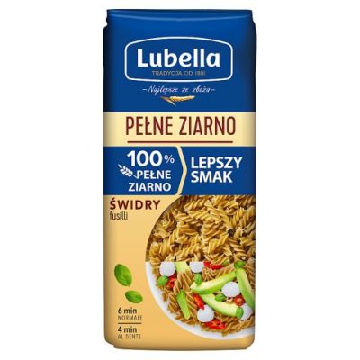 Lubella Pełne Ziarno Makaron świdry 400 g