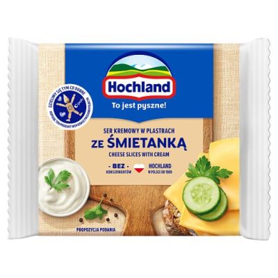 Hochland Ser kremowy w plastrach ze śmietanką 130 g