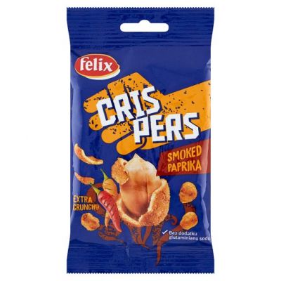 Felix Crispers Orzeszki ziemne smażone w skorupce o smaku paprykowym 70 g