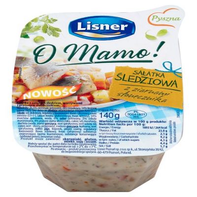 Lisner O Mamo! Sałatka śledziowa z ziarnami słonecznika 140 g