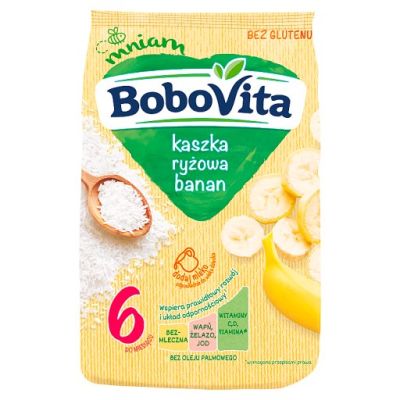 BoboVita Kaszka ryżowa banan po 6 miesiącu 180 g