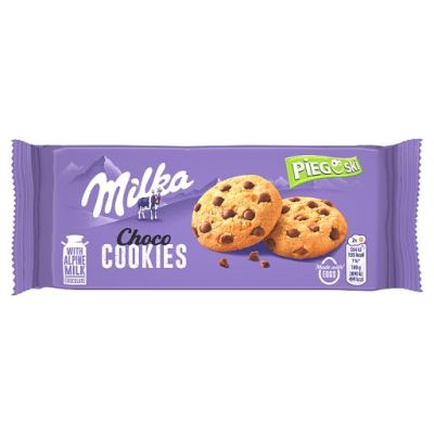 Milka Pieguski Choco Cookies Ciasteczka z kawałkami czekolady mlecznej 135 g