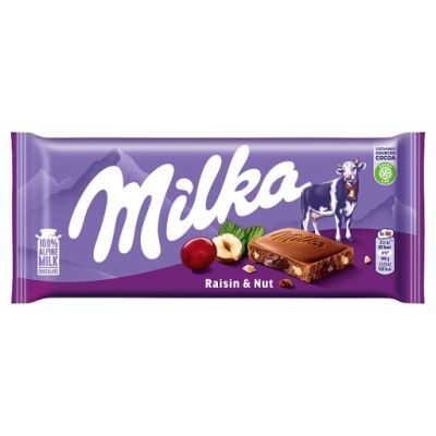 Milka Czekolada mleczna Raisin & Nut 100 g