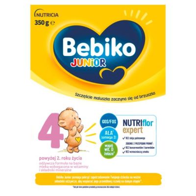 Bebiko Junior 4 Odżywcza formuła na bazie mleka dla małych dzieci powyżej 2. roku życia 350 g