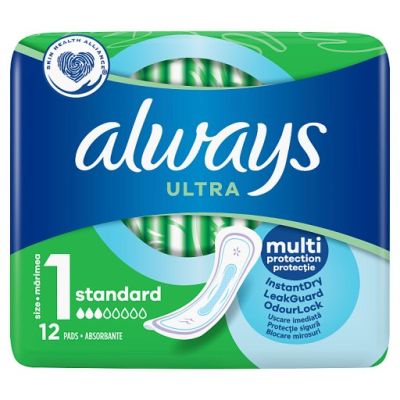 Always Ultra Standard (rozmiar 1) Podpaski, 12 sztuk