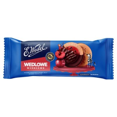 E. Wedel Wedlove Wiśniowe Biszkopty z galaretką 147 g