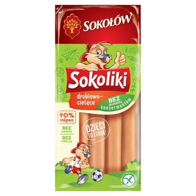 Sokołów Sokoliki Produkt drobiowy z cielęciną 140 g