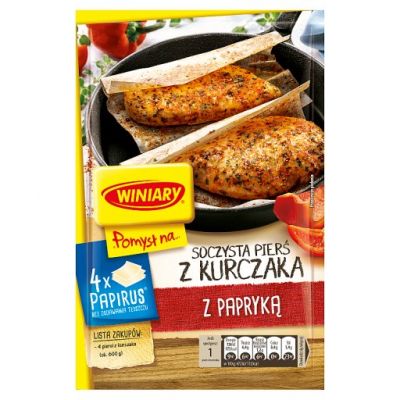 Winiary Pomysł na... Soczysta pierś z kurczaka z papryką 23,2 g