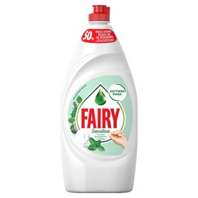 Fairy Sensitive Drzewo herbaciane z miętą Płyn do mycia naczyń 900 ml