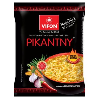 Vifon Zupa błyskawiczna o smaku kurczaka pikantny 70 g