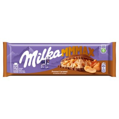 Milka Mmmax Czekolada mleczna z orzeszkami ziemnymi w nadzieniu karmelowym 276 g
