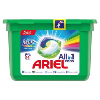 Ariel Allin1 Pods Touch of Lenor Fresh Color Kapsułki do prania, 14 prań