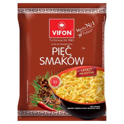 Vifon Pięć Smaków Zupa błyskawiczna 70 g