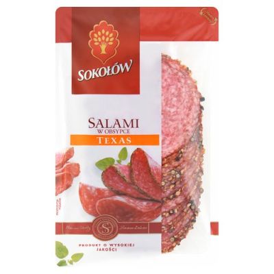 Sokołów Salami w obsypce Texas 100 g