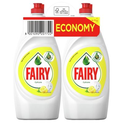 Fairy Original Cytryna Green Płyn do mycia naczyń z. Bez namaczania, bez tłuszczu, bez problemu 1.8L