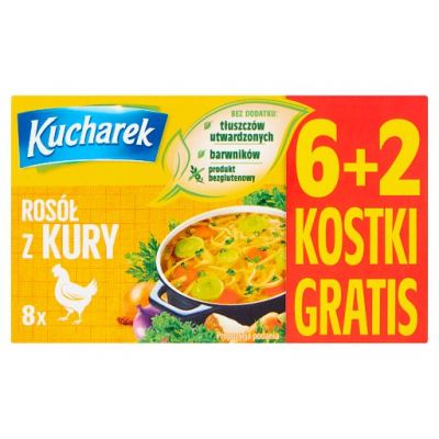 Kucharek Rosół z kury 80 g (8 x 10 g)