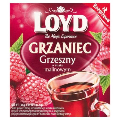 Loyd Środek spożywczy grzaniec grzeszny o smaku malinowym 30 g (10 x 3 g)