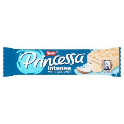 Princessa Intense White Coconut Wafel z kremem kokosowym oblany białą czekoladą 30,5 g